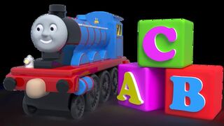 Ep28 Learn Letters and Words with a Bright Colored Train! Cool 3D Cartoon  for Kids